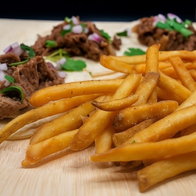 Wagyu Brisket Street Tacos.